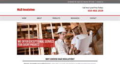 Desktop Screenshot of mdinsulation.com